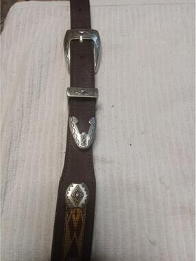 Circle Y Saddlery Leather Western Belt Size 42 Unisex